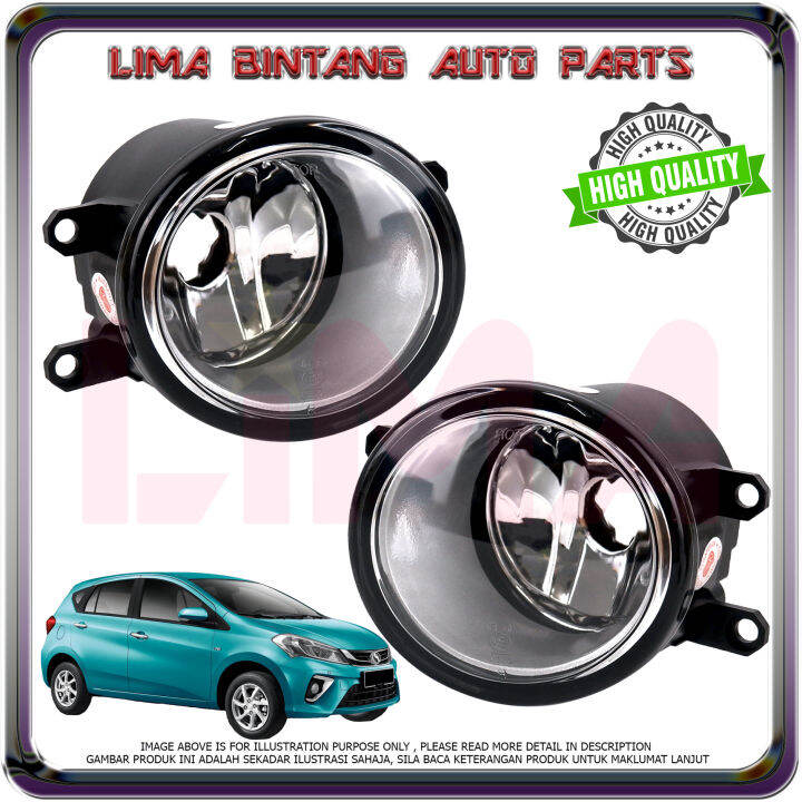 Perodua Myvi New D N Front Bumper Fog Lamp Sport Light Left Right