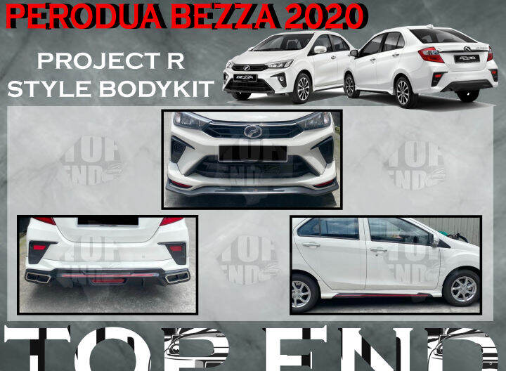 PERODUA BEZZA 2020 PROJECT R STYLE BODYKIT MATERIAL PU GETAH FRONT