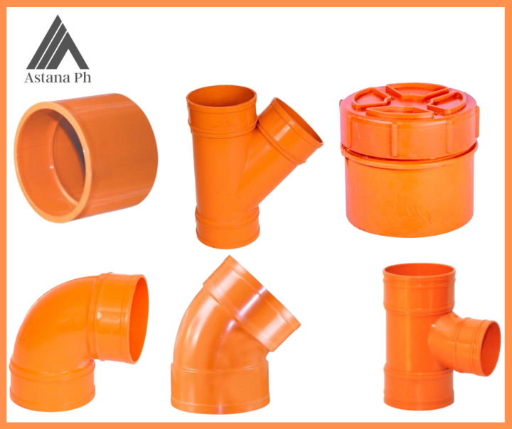 Pvc Orange Sanitary Plumbing Fittings Elbow Deg Deg Tee Cleanout