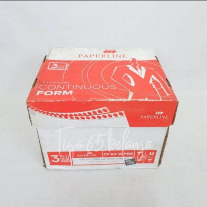 CONTINUOUS FORM 3 Ply Kertas Komputer Paperline 9 5 X 11 CF K3 W PRS