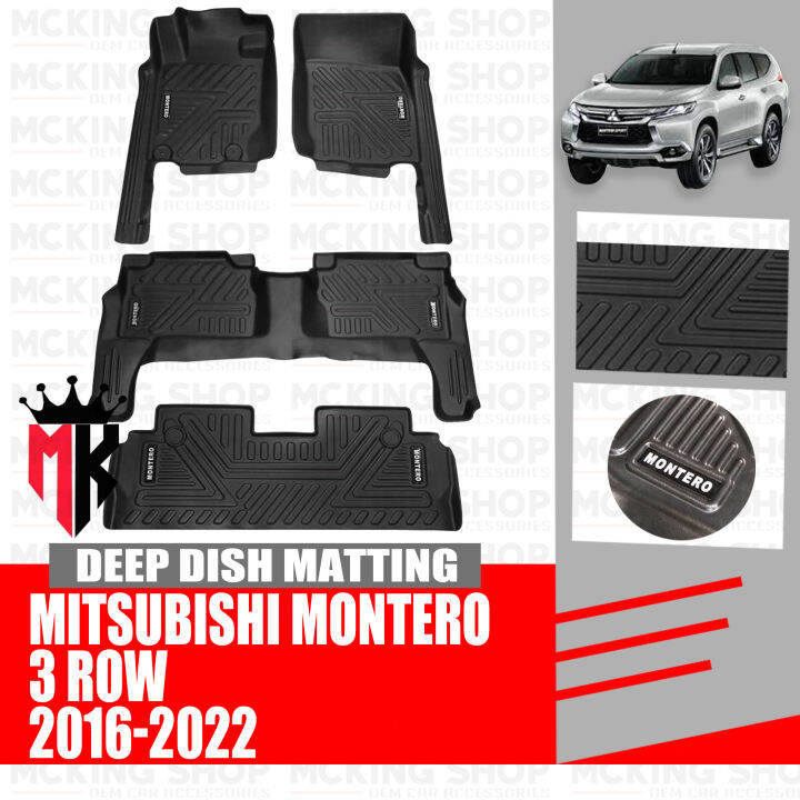 Mitsubishi Montero D Deep Dish Matting Rows Fully Extended