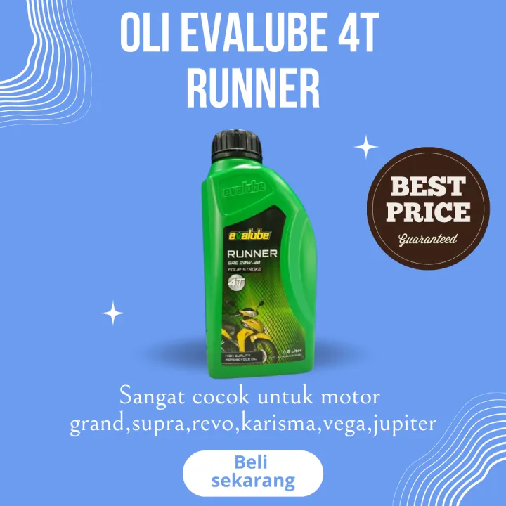 Oli Evalube 4t Runner Sae 20w 40 Ukuran 800ml Atau Oli Gardan Hdm 120ml