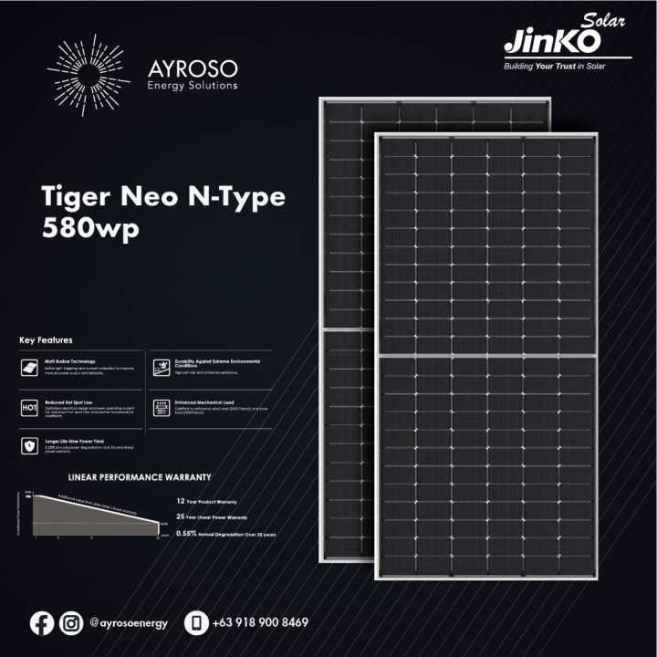 580 WP JINKO SOLAR PANEL TIGER NEO N TYPE Lazada PH