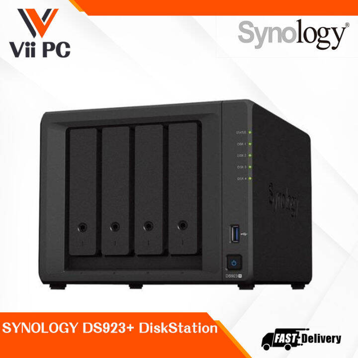 Synology DiskStation DS923 4 Bay NAS Without HDD AMD Ryzen R1600 2