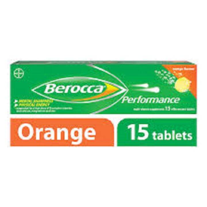 Berocca Orange Flavor Energy Vitamins Effervescent Tablets Lazada Ph