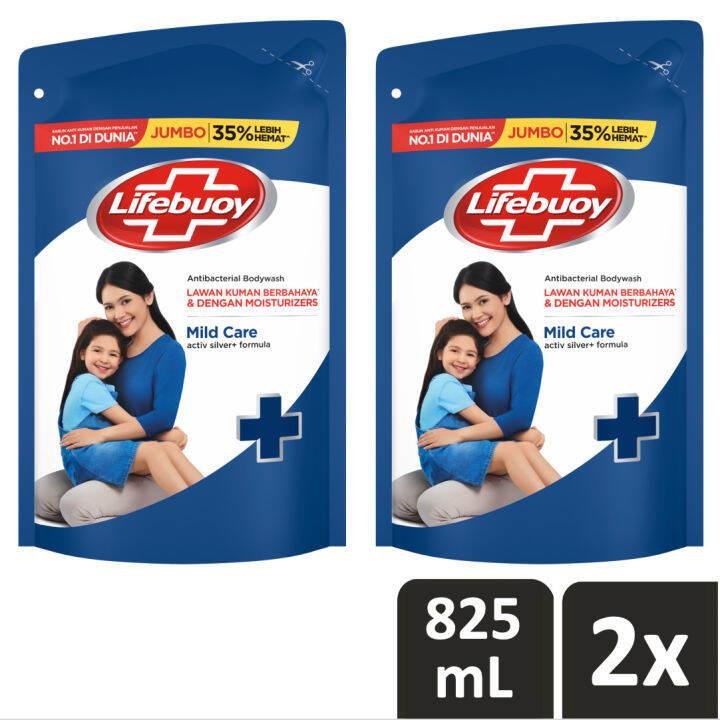 Lifebuoy Sabun Mandi Cair Mild Care Refill Ml Twin Pack Lazada