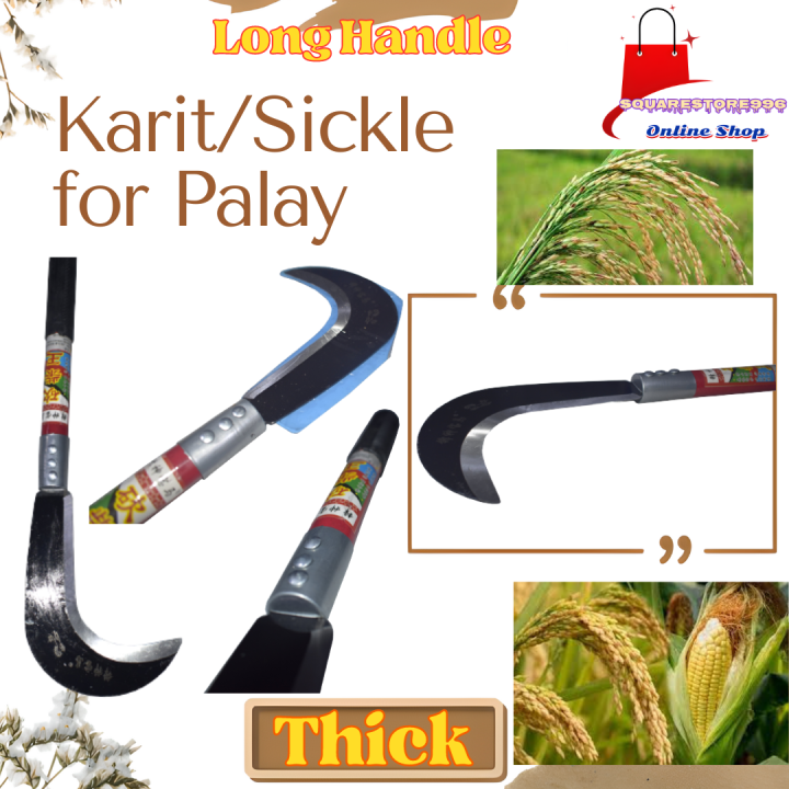 Farmers Tool For Rice Crop Metal And Heavy Duty Sickle Karit 43cm Long