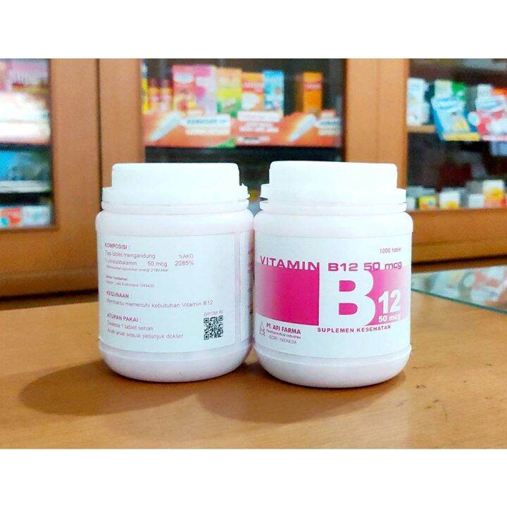 Vitamin B12 50 Mcg Pot 1000 Tablet Lazada Indonesia