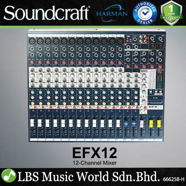 Soundcraft Efx Channel Audio Mixer With Built In Lexicon Effects