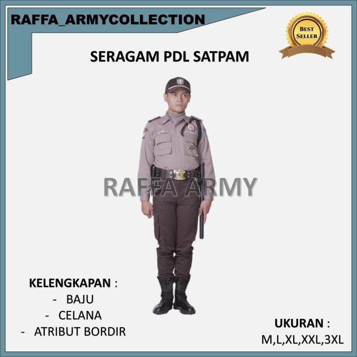 BAJU SERAGAM PDL SATPAM LENGAN PANJANG SETELAN PDL SECURITY MODEL