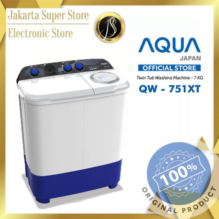 MESIN CUC AQUA JAPAN QW 751XT 2 TABUNG 7 KG Lazada Indonesia