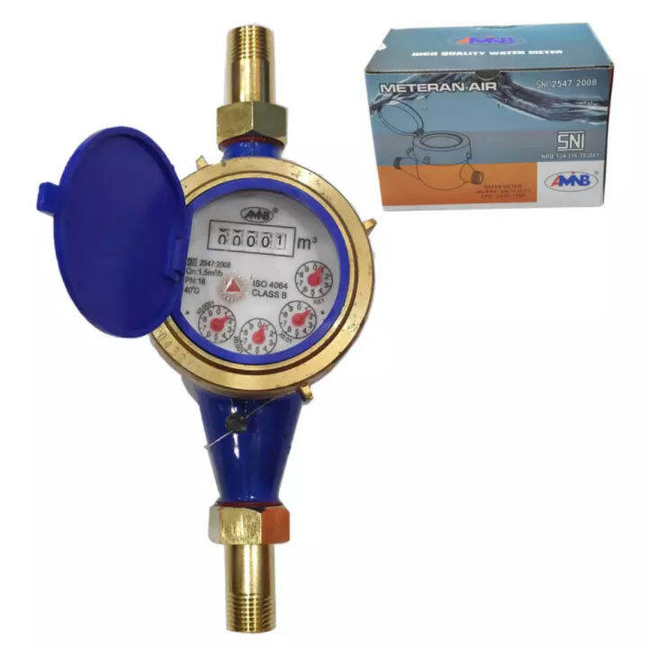 AMB Meteran Air Besi 1 2 Inch Water Meter Meteran Air PAM ASIA JAYA