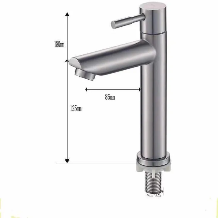 RCG Heavy Duty SUS304 Stainless Steel Lavatory Faucet Tall Basin Faucet