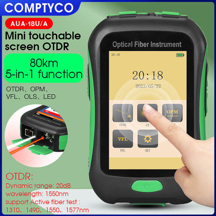 COMPTYCO AUA 18A APC Interface OTDR Optical Domain Reflectometer 5 In 1