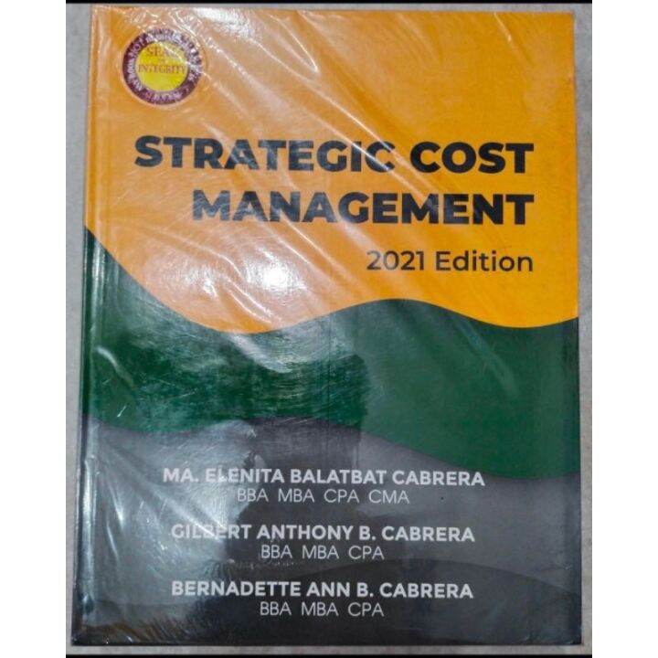 STRATEGIC COST MANAGEMENT 2021ed By Cabrera Lazada PH