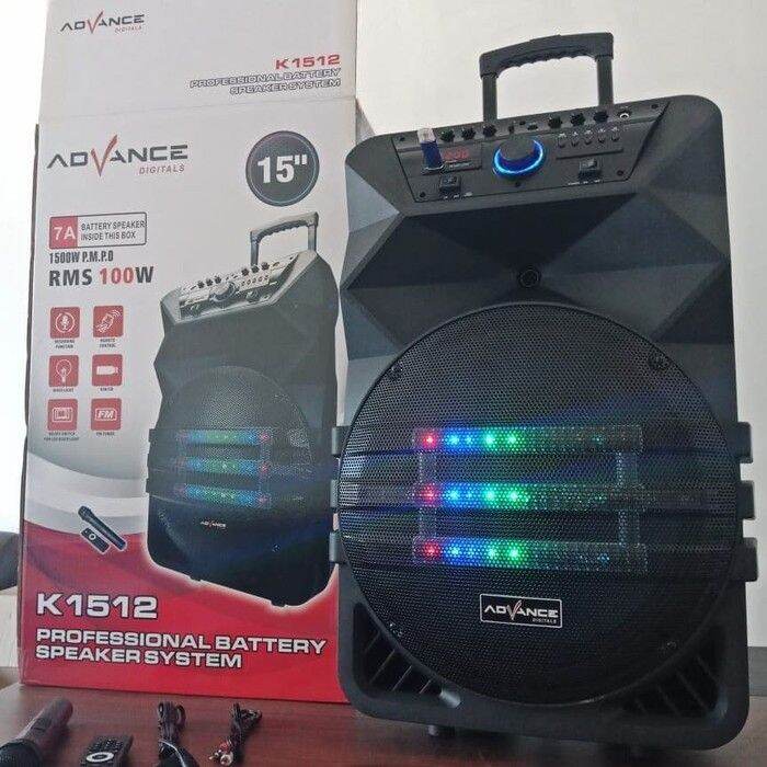 Speaker Portable Advance K Speaker Meating Inch Free Mic Bh