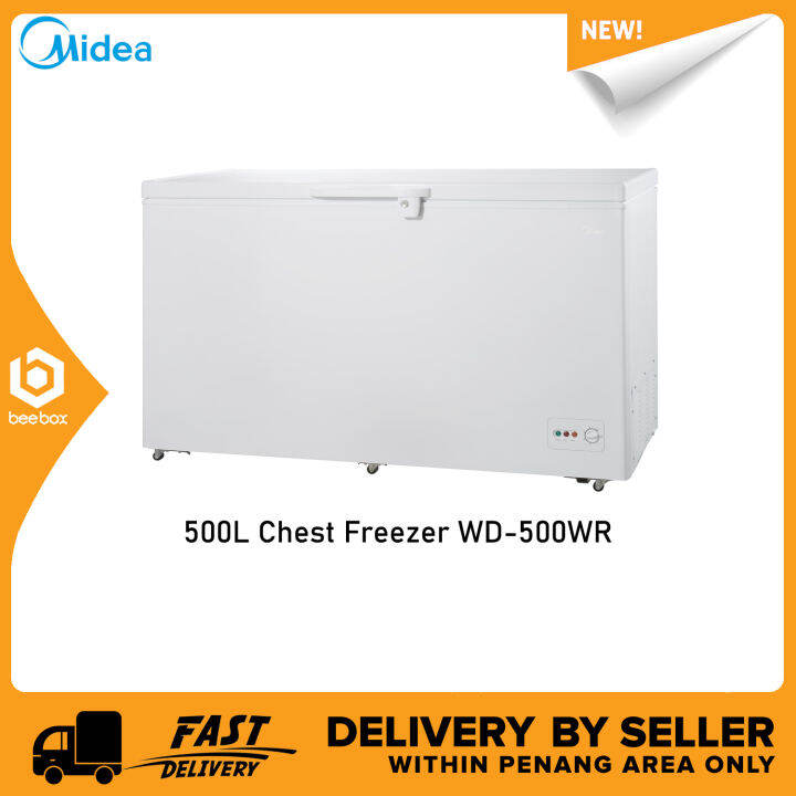 Midea WD 500WR 500L 418L Net Chest Freezer With Mechanical