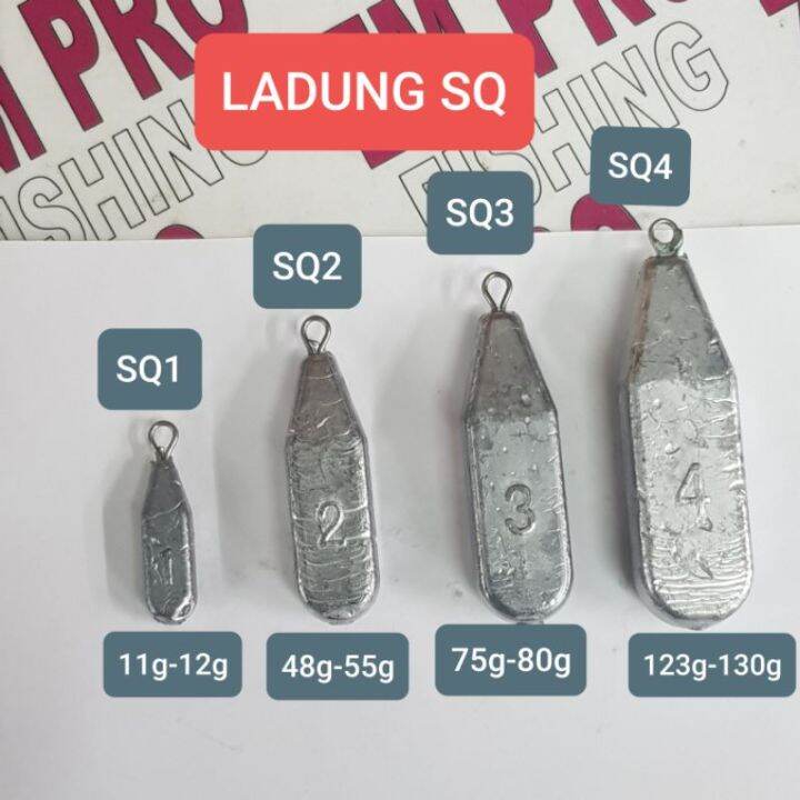 3biji BATU LADUNG SQ Sea Sinker Fishing Lazada