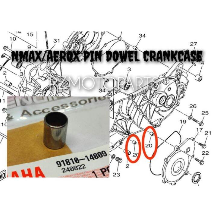 Nmax Aerox Pin Dowel Crankcase Yamaha Original Lazada Ph