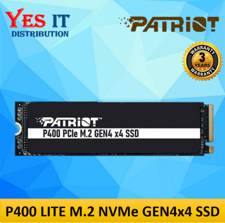 Patriot P400 Lite 1TB Gen4 NVMe PCIe 4 0 M 2 Internal SSD Lazada