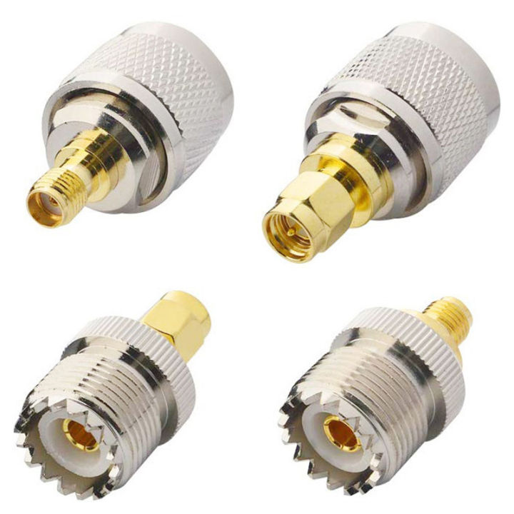 4 PCS SET UHF SL16 PL259 SO239 To SMA Male Plug Female Jack RF