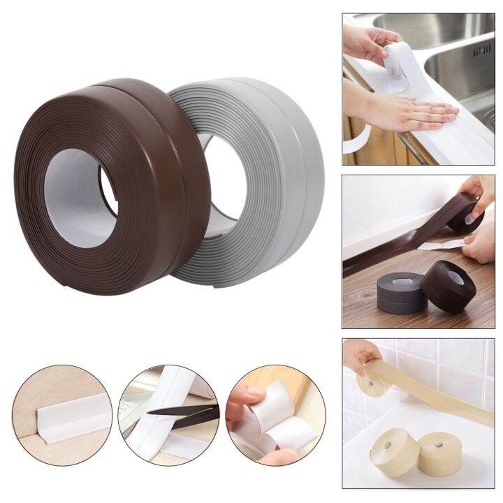 Okdeals M Pvc Kitchen Self Adhesive Toilet Sink Edge Sealing Strip