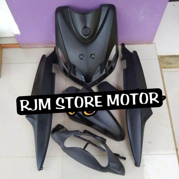 Cover Body Full Halus Yamaha Mio Smile Hitam Doff Lazada Indonesia