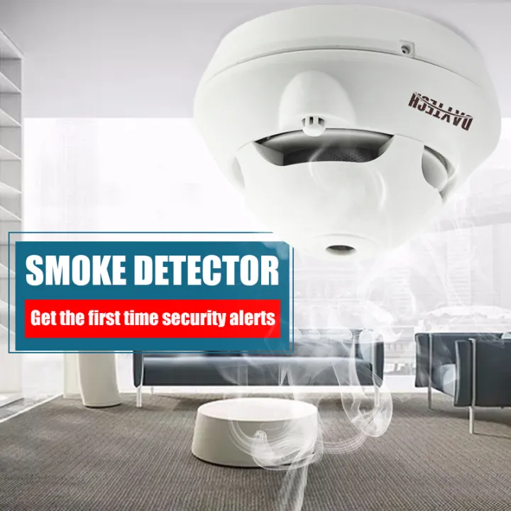 Ready Stock DAYTECH Smoke Alarm Detector Fire Alarm Battery Operated