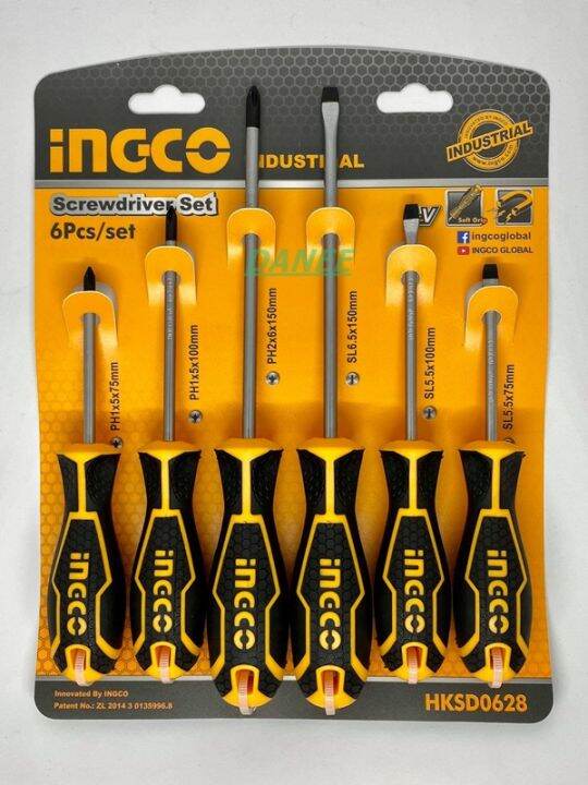 Ingco Hksd Pcs Screwdriver Set