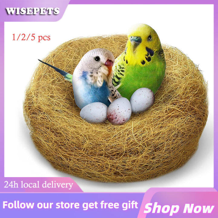 1 2 5pcs Bird Nest Fibre Natural Jute Nesting Material Raffia Grass For