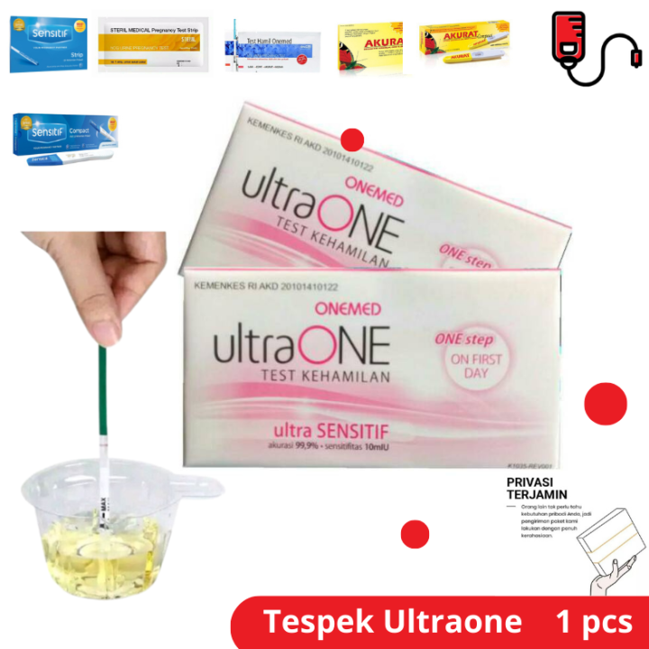 Onemed Ultraone Test Kehamilan Strip Tes Pack Tespack Kehamilan Compact