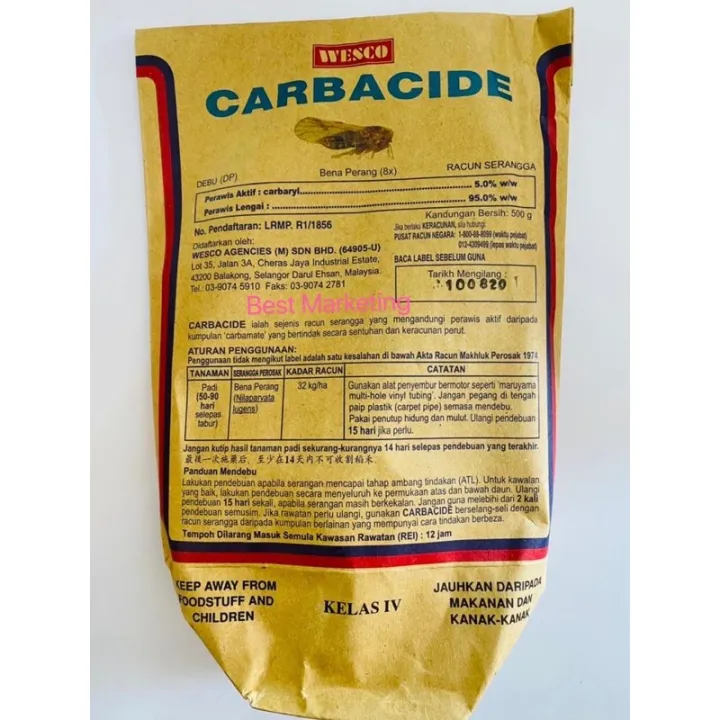 Carbacide Ant Poison Powder Racun Serangga Semut G Lazada