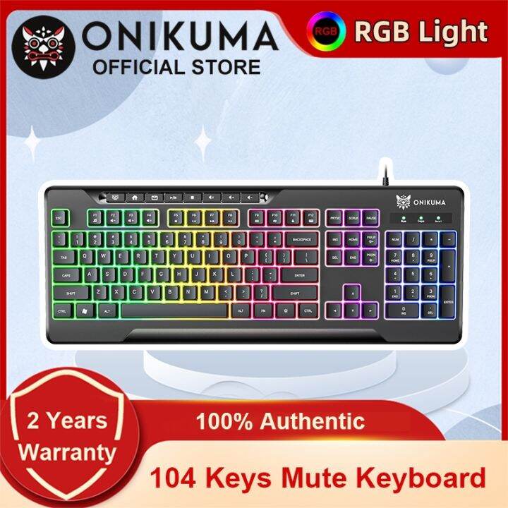 Ready Stock Onikuma G Wired Gamer Keyboard With Matte Key Caps