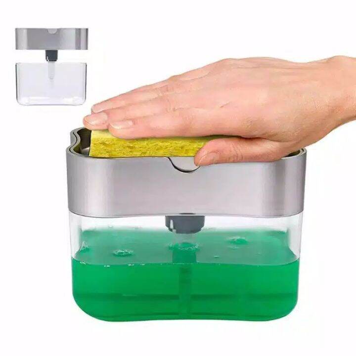 Soap Pump Sponge Caddy Dispenser Sabun Cuci Piring Pump Holder