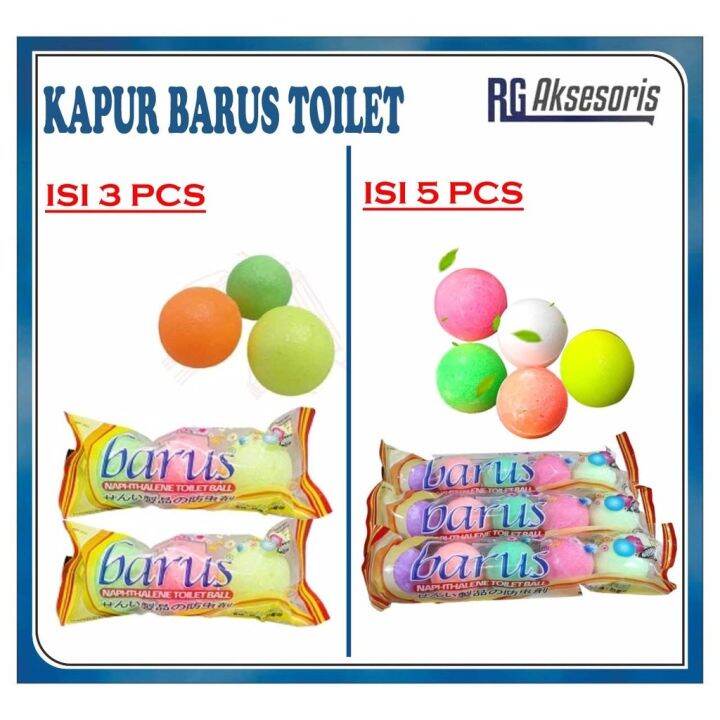 KAPUR BARUS BOLA ISI 3 ISI 5 BALL BESAR KAMPER Colour Ball PENGHARUM