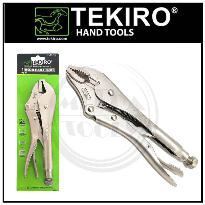 Tekiro Tang Buaya Lurus Inch Tang Jepit Locking Pliers Straight