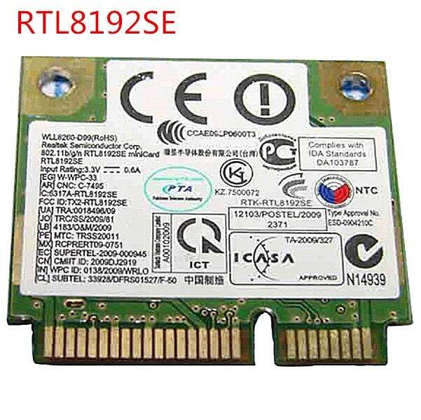 Realtek Realtek Realtek 300Mpbs Mini Pci E Wifi Wireless Card Lap