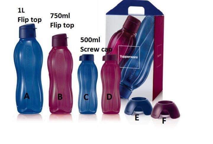 Tupperware The Sapphire Eco Bottle Collection Pc Lazada