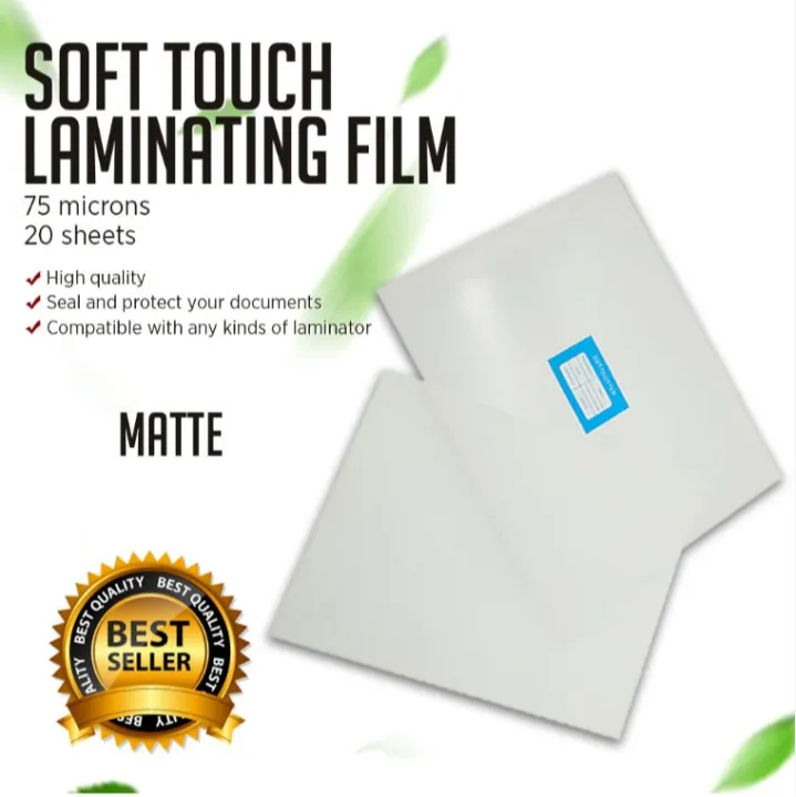 Soft Touch Laminating Film A4 Size 75 Micron Hot Lamination Process