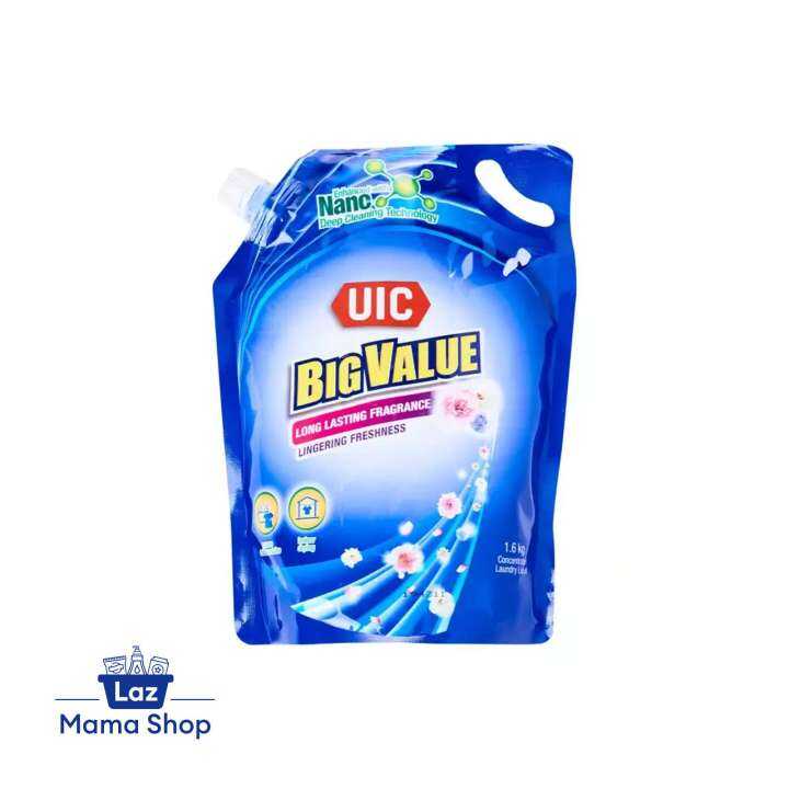 UIC Big Value Floral Concentrated Liquid Laundry Detergent Refill Pack