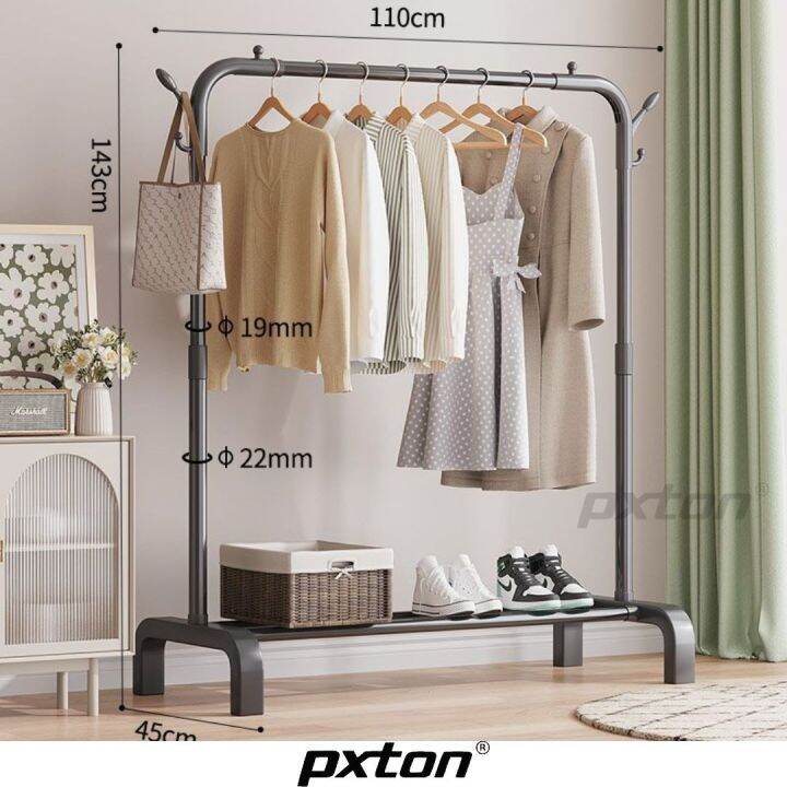 Big Stand Hanger Single Rak Gantungan Baju Pakaian Jemuran Berdiri