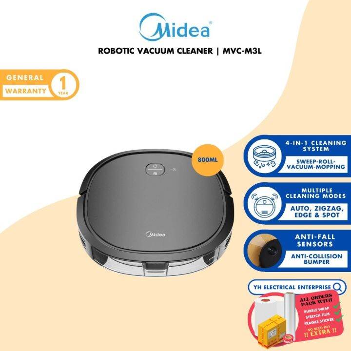 Midea Mvc M L Ml Robotic Vacuum Cleaner With Multiple Cleaning Modes