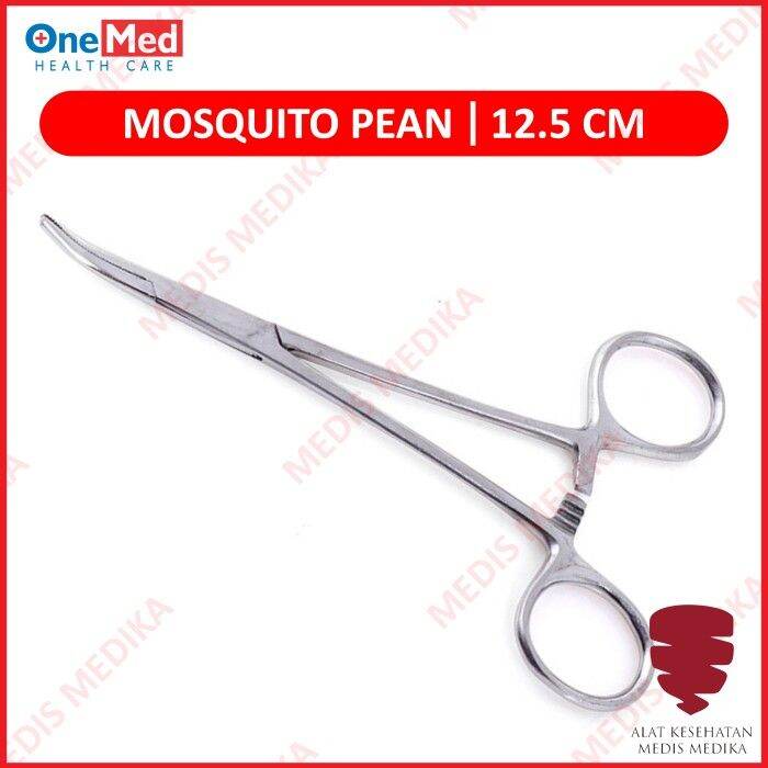 Mosquito Pean Bengkok Cm Onemed Klem Stainless Steel Operasi Bedah