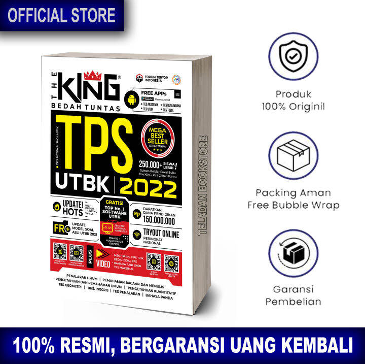 BISA COD BUKU TPS 2022 2023 BUKU The King Bedah Tuntas Soal Dan