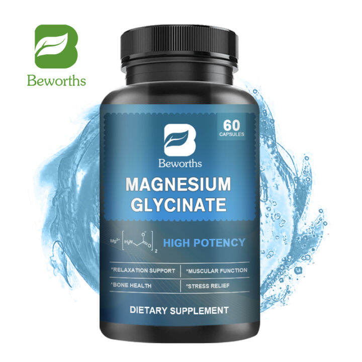 Beworths Magnesium Glycinate Capsules Mg With Bioperine For Stress