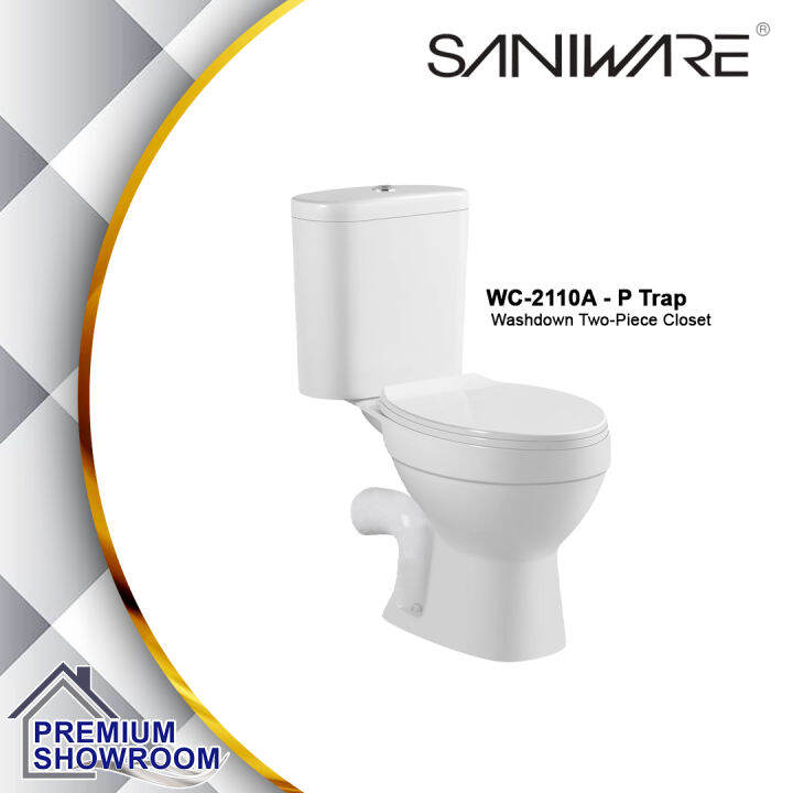 SANIWARE WC 2110A Two Piece Wash Down Flushing System Lazada