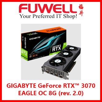 GIGABYTE GeForce RTX 3070 EAGLE OC 8G Rev 2 0 GV N3070EAGLE OC