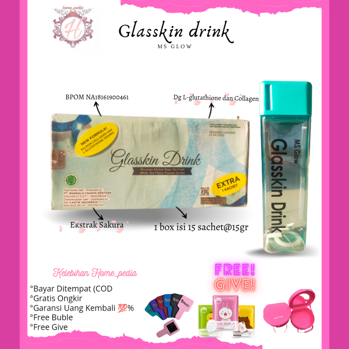 Ms Glow Glasskin Drink MS Glow Beauty Drink Pemutih Kulit Collagen