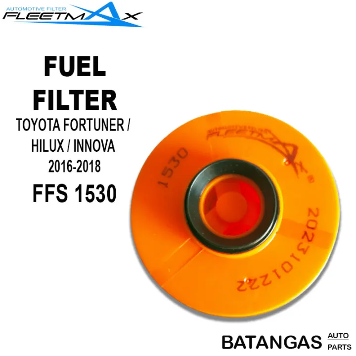 FLEETMAX FUEL FILTER TOYOTA FORTUNER HILUX INNOVA 2016 2018 PART NO