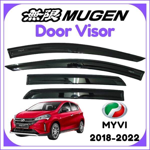 4PCSSET Perodua Myvi 2018 2019 2020 2021 2022 Mugen Door Visor Air